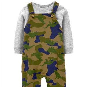 Carter’s camo cotton overalls